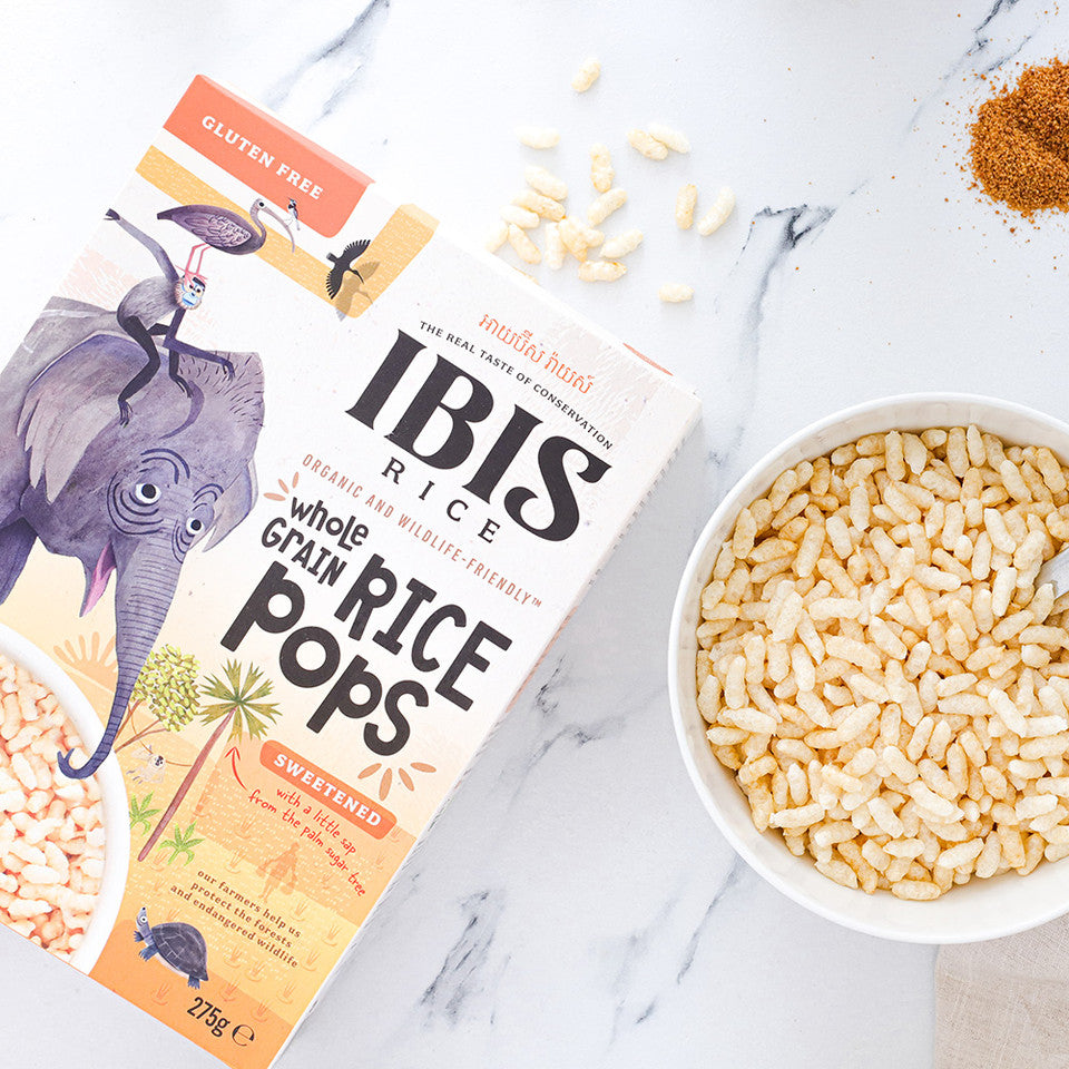Organic Wholegrain Rice Pops Sweetened 275g