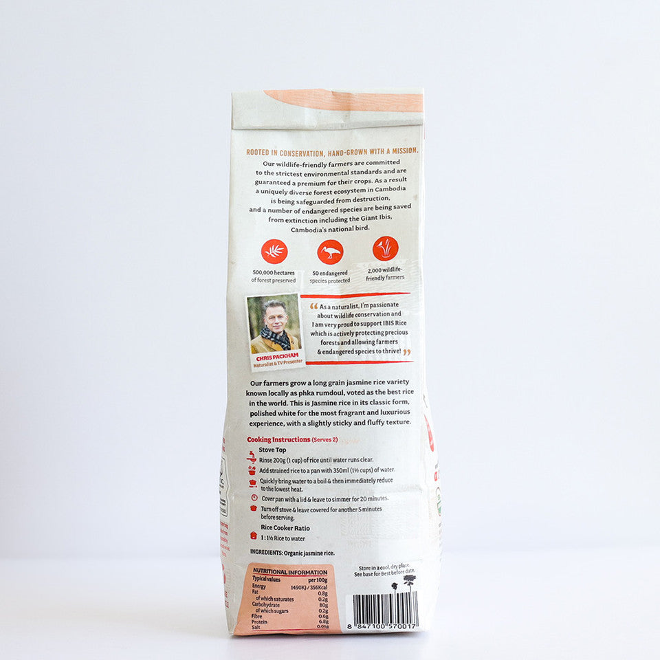 Organic White Long Grain Rice Jasmine 1kg