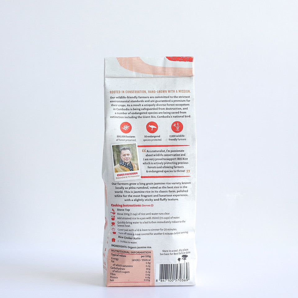 Organic White Long Grain Rice Jasmine 500g