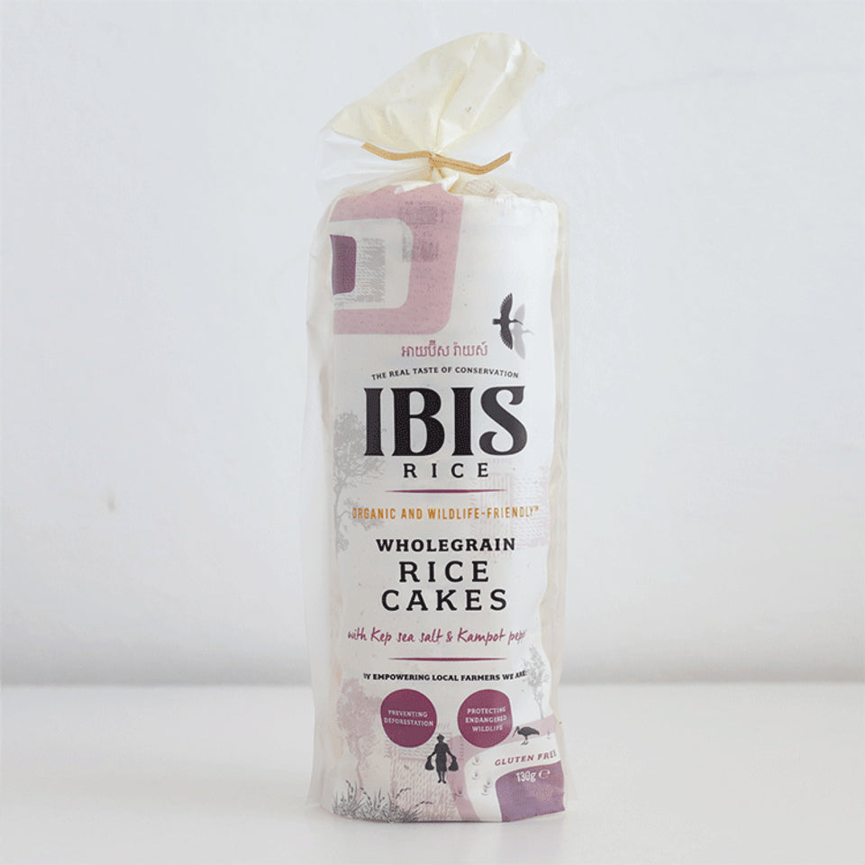 Organic Rice Cakes Salt & Pepper 130g โ ibisrice