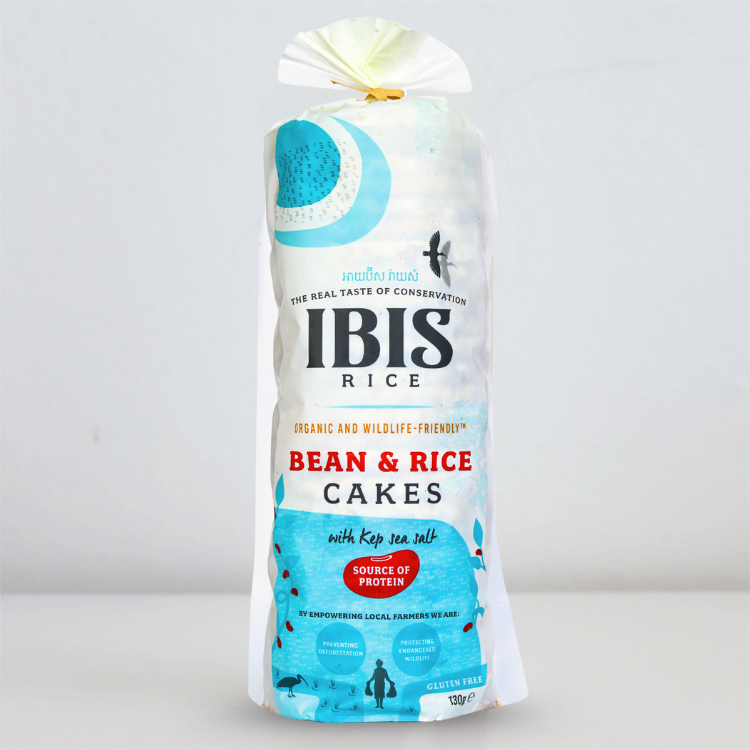 Organic Bean & Rice Cakes with Kep Sea Salt 130g