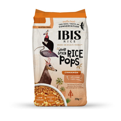 Organic Wholegrain Rice Pops Cinnamon 225g