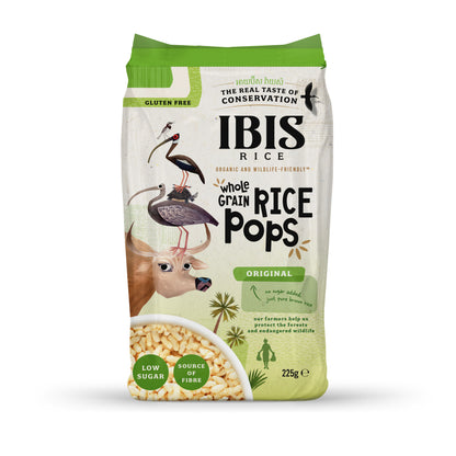 Organic Wholegrain Rice Pops Original 225g bag