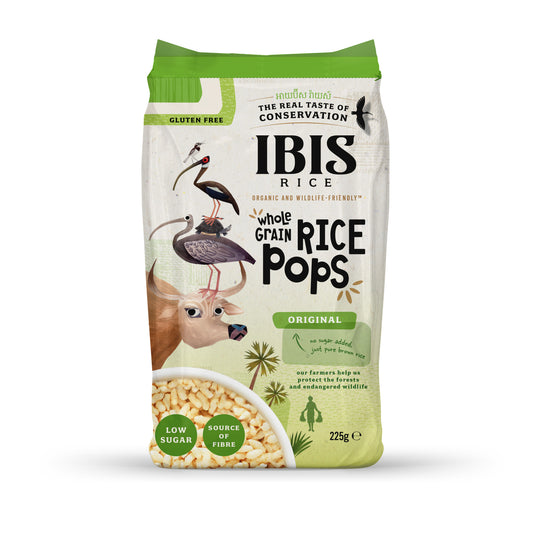 Organic Wholegrain Rice Pops Original 225g bag